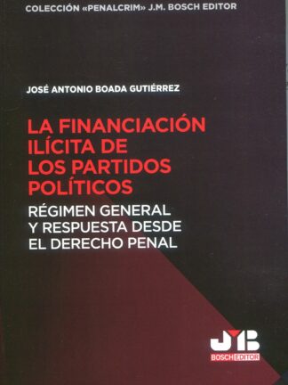 Financiación ilícita de los partidos políticos. Régimen general y respuesta desde el Derecho penal