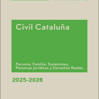 Memento civil Cataluña. Persona, familia, sucesiones, personas jurídicas, derechos reales, obligaciones y contratos 2025-2026