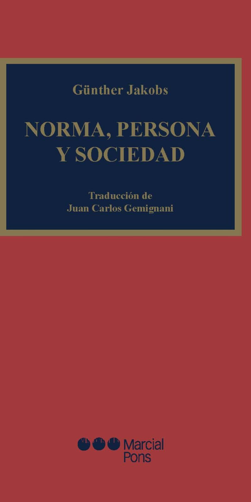 Norma persona y sociedad / G. JAKOBS / 9789871775613