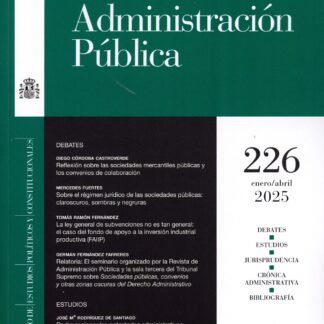 Revista de Administración Pública 226. Enero/abril 2025