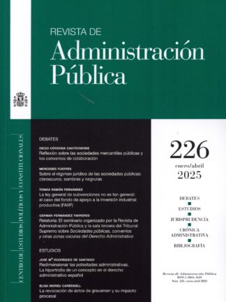 Revista de Administración Pública 226. Enero/abril 2025