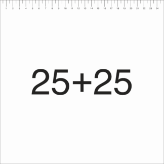25+25