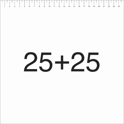 25+25