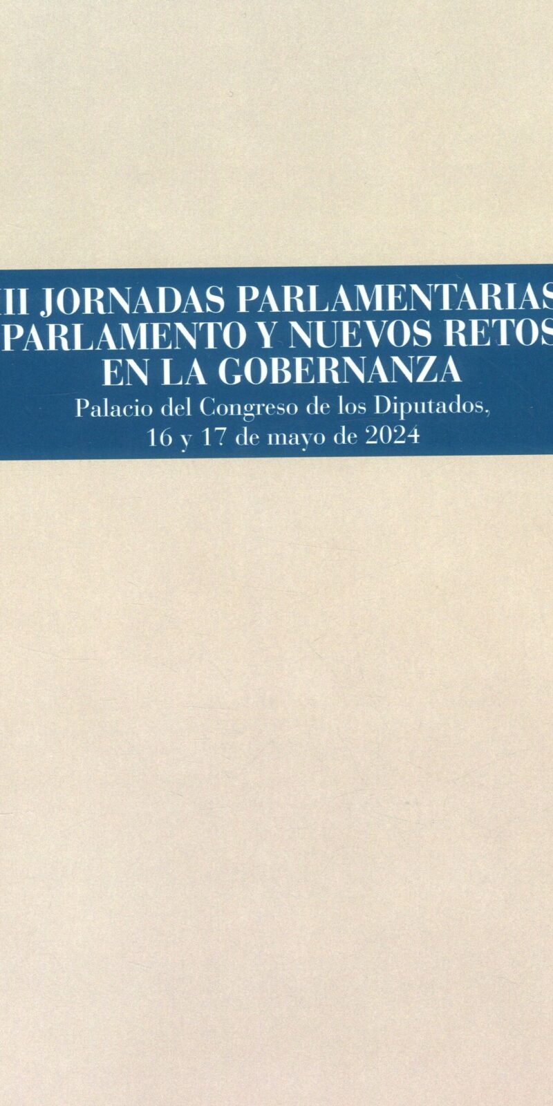 III Jornadas Parlamentarias / 9788479435820