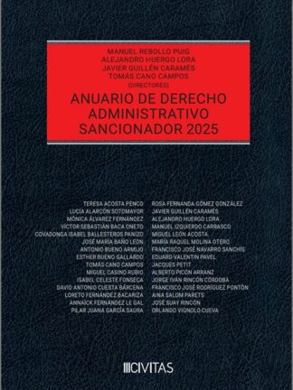 Anuario derecho administrativo sancionador/ 9788410851375