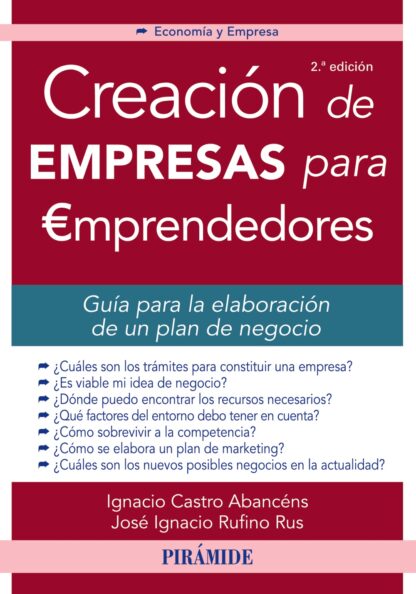 Creación de Empresas Para Emprendedores. Guía Para la Elaboración de un Plan de Negocio
