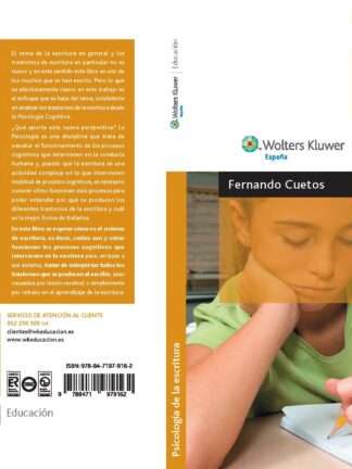 Psicología de la escritura Diagnóstico y tratamiento de los trastornos de escritura