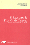 18 Lecciones de Filosofía del Derecho. Manual para alumnos de la UNED