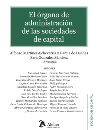 Órgano administración sociedades de capital /9791387867225