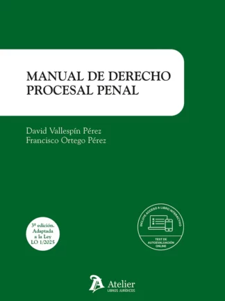 Manual de derecho procesal penal / Villaespín/ 9791387867249