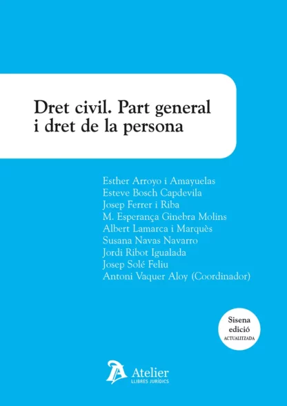 Dret civil Part general/ A. VAQUER ALOY / 9791387867126